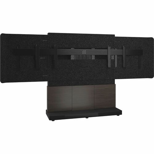 Middle Atlantic Forum Display Stand - Up to 65" Screen Support - 136.08 kg Load Capacity - 74.50" (1892.30 mm) Height x 66" (1676.40 mm) Width x 20" (508 mm) Depth - Freestanding - Powder Coated - Polyethylene Terephthalate (PET), High Pressure Laminate (
