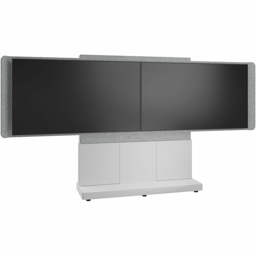 Middle Atlantic Forum Display Stand - Up to 65" Screen Support - 135.80 kg Load Capacity - 74.50" (1892.30 mm) Height x 66" (1676.40 mm) Width x 20" (508 mm) Depth - Freestanding - Powder Coated, Semi Gloss - Polyethylene Terephthalate (PET), High Pressur