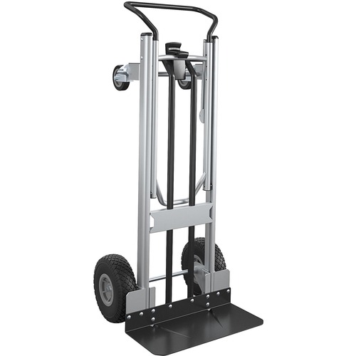 Cosco 2-in-1 Hybrid Hand Truck - 1000 lb Capacity - 4 Casters - 19.5" Length x 19.5" Width x 48" Height - Black - 1 Each