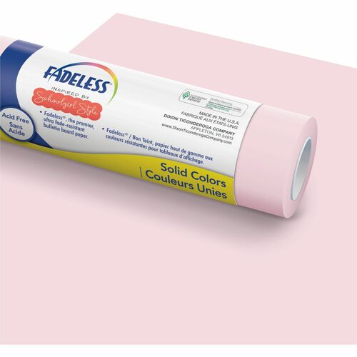 Fadeless Bulletin Board Paper Rolls - Bulletin Board, Classroom, Art - 48" Width x 50 ft Length - 50 lb Basis Weight - Lavender Haze - 1 Roll