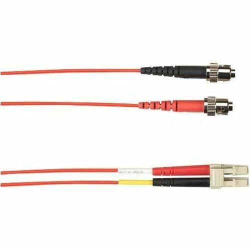 Black Box Coloured Multimode OM4 Patch Cable - LSZH Duplex - 6.56 ft Fiber Optic Network Cable for Network Device, Vertical Cavity Surface Emitting Laser (VCSEL), LED - First End: 2 x ST Network - Second End: 2 x LC Network - 10 Gbit/s - Patch Cable - LSZ