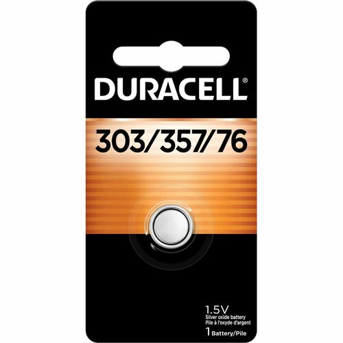 Duracell 303/357 Silver Oxide Battery - For Medical Equipment, Calculator, Watch, Toy - Proprietary Battery Size - 1.5 V - 6
