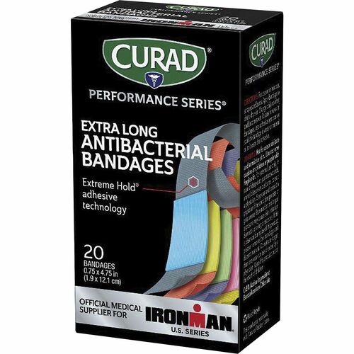 Curad Antibacterial Ironman Bandages - 1Box - Assorted - Woven