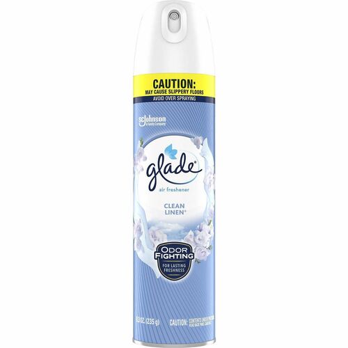 Glade Clean Linen Air Freshener Spray - Spray - 8.3 fl oz (0.3 quart) - Clean Linen - 1 Each