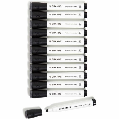 U Brands Dry-erase Markers - Bold Marker Point - Black - 1 Pack