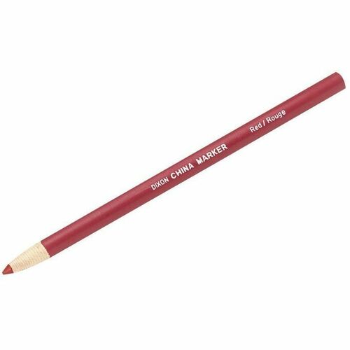 Dixon Phano Nontoxic China Markers - Crimson Red Lead - Crimson Red Barrel - 1.0 Each