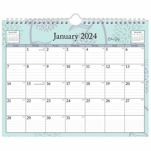 Blue Sky Rue De Flore 2024 Wall Calendar 11x8.75 Calendars Blue Sky