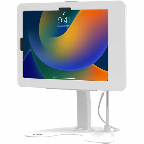 CTA Digital Dual Security Kiosk for iPad 10, iPad Air, & 11" iPad Pro (White) - 10.9" to 11" Screen Support - 15" (381 mm) Height x 11.50" (292.10 mm) Width x 8.50" (215.90 mm) Depth - Countertop - White