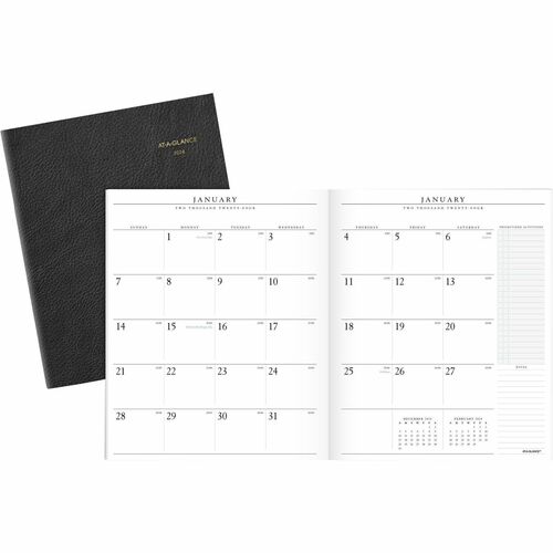 At-A-Glance Executive 2024 Monthly Padfolio Refill for 70-290, Large, 9" x 11" - Large Size - Julian Dates - Monthly - 13 Month - January 2024 - January 2025 - 2 Month Single Page Layout - 9" x 11" White Sheet - Stapled - White - Paper - Appointment Sched