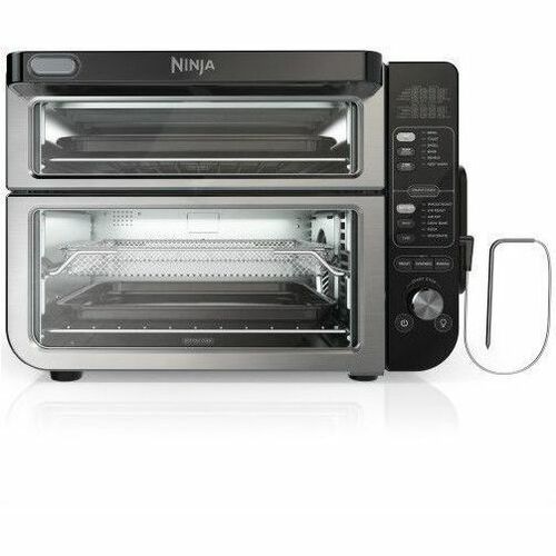 Ninja DCT401C Electric Oven - Double - Electric Heat Source (Main Oven) - Electric Heat Source (Secondary Oven) - Baking, Broiling, Toasting, Roasting, Dehydrating, Convection/Hot Air Main Oven Function - Baking, Baking, Dehydrating Secondary Oven Functio