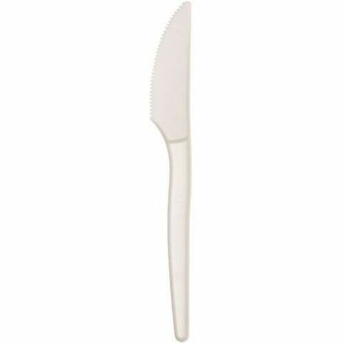 WNA 7" Plant Starch Knives - 50/Pack - Knife - Breakroom - Beige