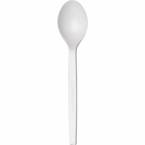 WNA 7" Plant Starch Spoons - 50/Pack - Spoon - Breakroom - Beige