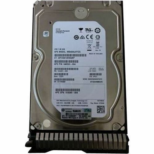 HPE - Certified Genuine Parts 4 TB Hard Drive - 3.5" Internal - SAS (12Gb/s SAS)
