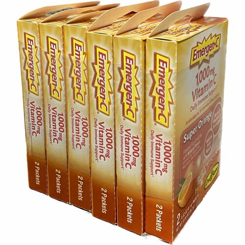 Emergen-C Orange Vitamin C Drink - Powder - Orange - 2 Pack - 6 / Box