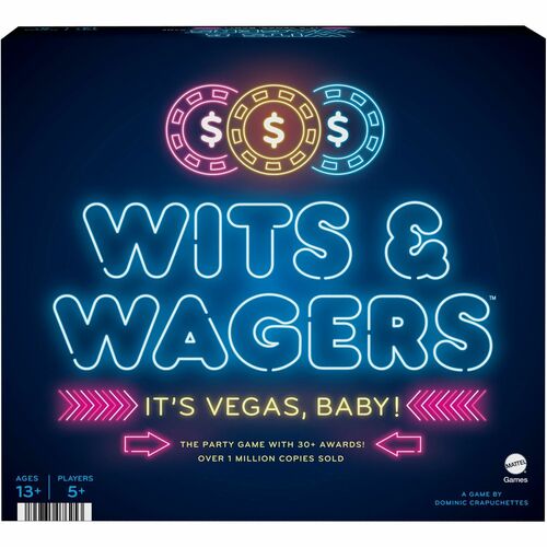 Mattel Wits & Wagers: Vegas Edition - 112 Card(s) - Fun - Party - 5 - 1 Each