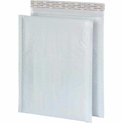 Quality Park Poly Bubble Mailers - Bubble - 8 1/2" Width x 11" Length - Strip - Poly - 25 / Box - White