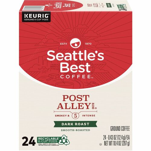 Seattle's Best Coffee K-Cup Post Alley Blend Coffee - Compatible with Keurig Brewer - 24 / Box