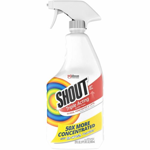 Shout Laundry Stain Remover - Concentrate - 22 fl oz (0.7 quart)Trigger Bottle - White