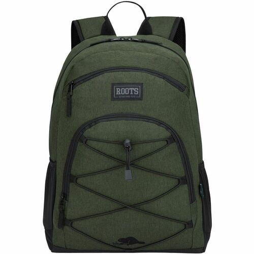 Roots Carrying Case (Backpack) for 15.6" Notebook - Khaki - Fabric Body - Shoulder Strap - 27 L Volume Capacity - 1 Pack