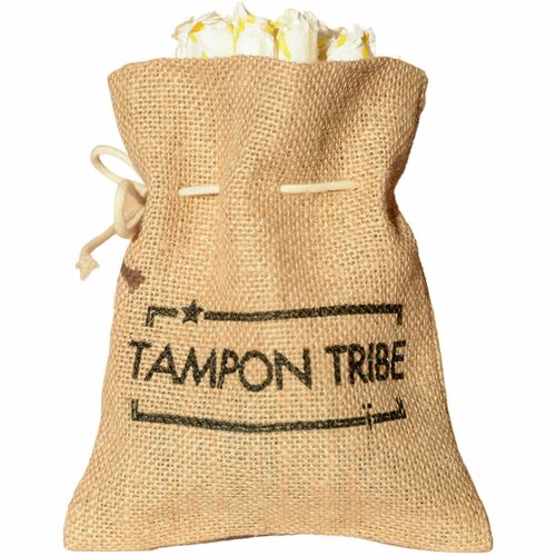 Tampon Tribe Feminine Care Bags - Natural, Brown - Tampon, Sanitary Napkin, Panty Liner - 6 / Carton