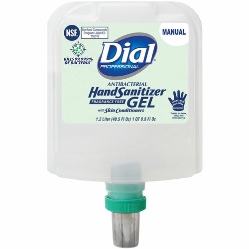 Henkel Hand Sanitizer Gel Refill - 40.6 fl oz (1200 mL) - Bacteria Remover - Hand - Clear - Fragrance-free, Dye-free - 1 Each
