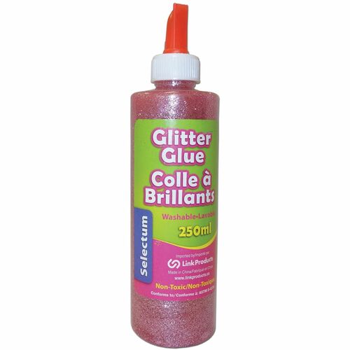 Selectum Glitter Glue - 250 mL Each - Pink