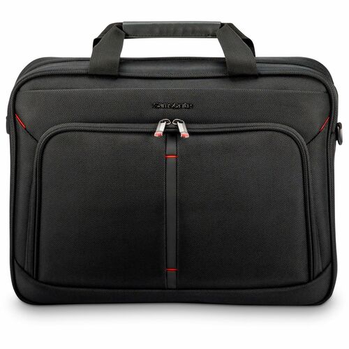 Samsonite Xenon 4.0 Carrying Case (Briefcase) for 12.9" to 15.6" Notebook, Tablet, Travel, Electronics - Black - 1680D Ballistic Polyester, Tricot Body - Trolley Strap - 5.5" Height x 12.5" Width x 17" Depth - 1 Each