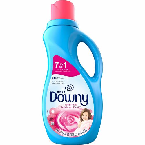 Downy Ultra Fabric Conditioner - 44 oz (2.75 lb) - April Fresh Scent - Anti-static, Easy to Use - Light Blue - 1 Bottle