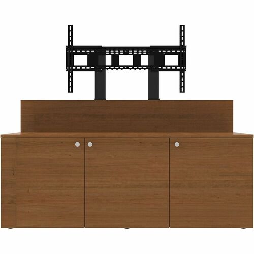 Avteq 3-Bay Credenza - 45" to 98" Screen Support - 30" (762 mm) Height x 79" (2006.60 mm) Width x 25.40" (645.16 mm) Depth - Laminate - For A/V Equipment, Display Screen, Conference Room, Training Room, Commercial, Storage - Integrated Mount, Surge Protec