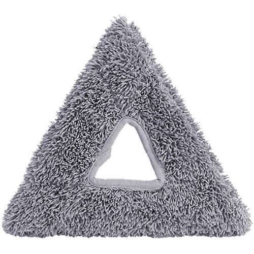 Unger Stingray Glass Washing Pads - 5/Carton - Triangle - Cleaning - Dirt Remover, Grime Remover, Durable - MicroFiber - Green, Black