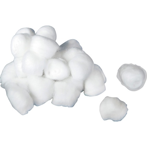 Medline Non-Sterile Cotton Balls, Large, 1 1/4", Bag Of 1,000, Case Of 2 Bags - Large - 100% Cotton - White - Cotton - Latex-free, Absorbent - 2000 / Case