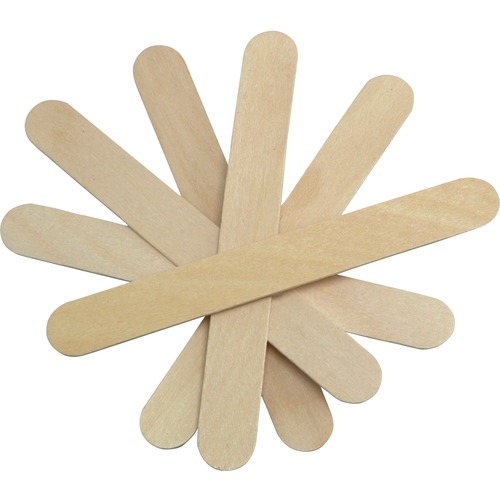 Medline Tongue Depressors, 6", Tan, Case Of 5,000 - 6" Length - Wood - Wood Grain - 5000 / Case