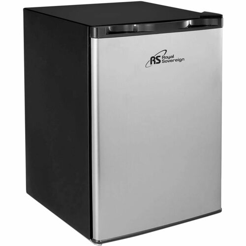 Royal Sovereign RMF-74SS/ 2.6 Cu. ft Compact Refrigerator - 73.62 L - Reversible - 73.62 L Net Refrigerator Capacity - 120 V AC - Stainless Steel - Freestanding