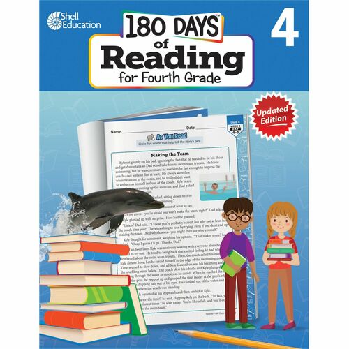 Shell Education 180 Days of Reading for Third Grade, 2nd Edition Printed Book - Grade 4 - English