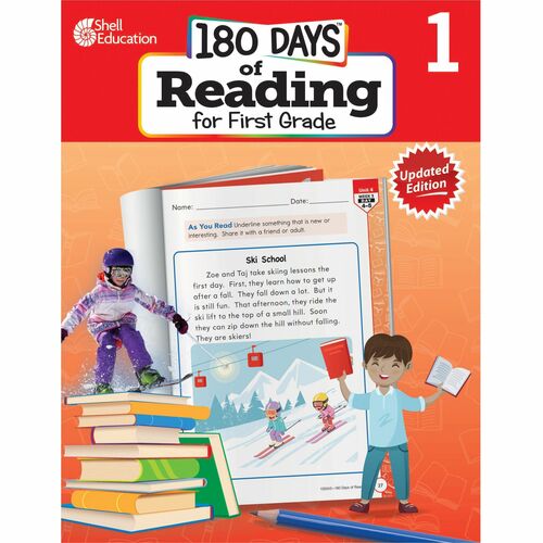 Shell Education 180 Days of Reading for First Grade, 2nd Edition Printed Book - Grade 1 - English