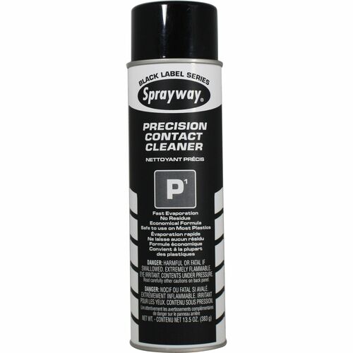 Claire P1 Precision Contact Cleaner - For Electrical Contact, Electronic Equipment - 13.50 fl oz - Non-corrosive, Non-staining, Quick Drying, Residue-free - 1 Each - Black