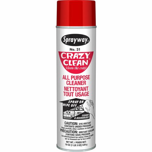 Claire Crazy Clean All-Purpose Cleaner - Foam Spray - 19 fl oz (0.6 quart) - 1 Each - White