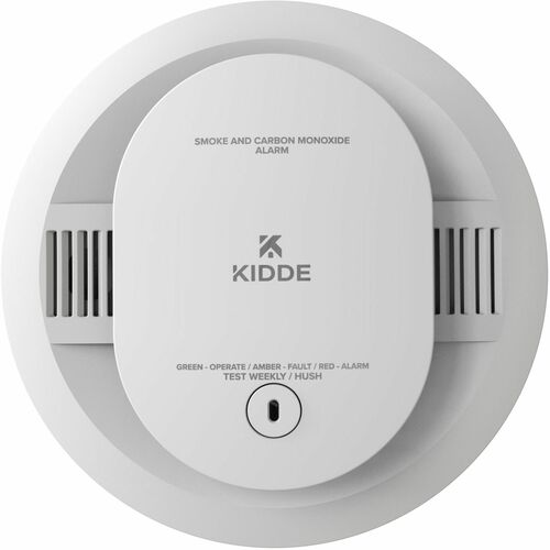Kidde Battery Powered Smoke & Carbon Monoxide Alarm - Photoelectric, Ionization, Electrochemical - Smoke, Gas, Fire Detection - White