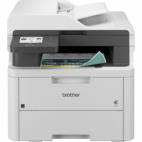Brother MFC-L3720CDW Wireless Digital Color All-in-One Printer with Laser Quality Output, Copy, Scan and Fax, Duplex and Mobile Printing - Copier/Fax/Printer/Scanner - 19 ppm Mono/19 ppm Color Print - 2400 x 600 dpi class - 3.5" LCD Touchscreen - Hi-Speed