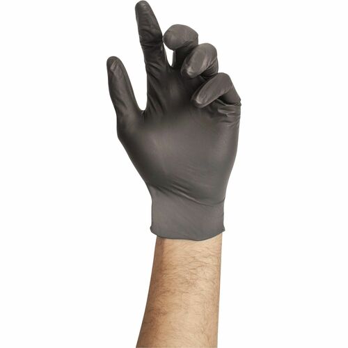 Stellar Plus Black 6 Mil Nitrile Examination Gloves