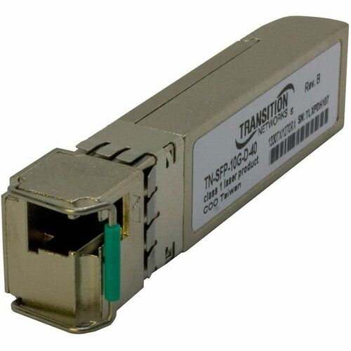 Lantronix TN-SFP-10G-x-xx Cisco SFP+ Module - For Switch, Optical Network, Router, Data Networking - 1 x LC 10GBase-BX Network - Optical Fiber - Single-mode - 10 Gigabit Ethernet - 10GBase-BX40 km Maximum Distance - Plug-in Module - TAA Compliant