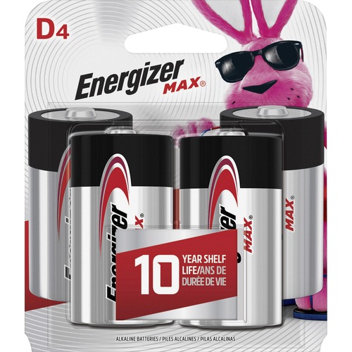 Energizer Max Alkaline D Batteries - For Multipurpose - D - 20500 mAh - 1.5 V DC - 4 / Pack - D Batteries - EVEE95BP4