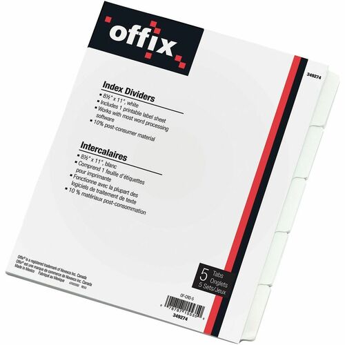 Intercalaires blancs Offix&reg;