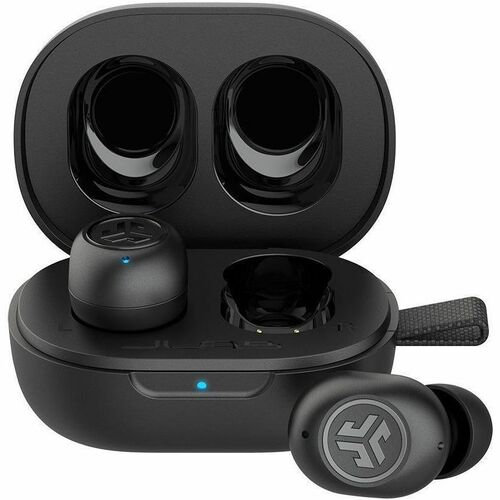 JLab JBuds Mini True Wireless Earbuds - Stereo - True Wireless - Bluetooth - 30 ft - 16 Ohm - 20 Hz to 20 kHz - Earbud - Binaural - In-ear - Noise Cancelling, MEMS Technology Microphone - Black