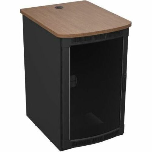 Middle Atlantic 19RU BGR Series Rolling Presentation Rack with Walnut Heights Top - 31.35in Depth - TAA Compliant