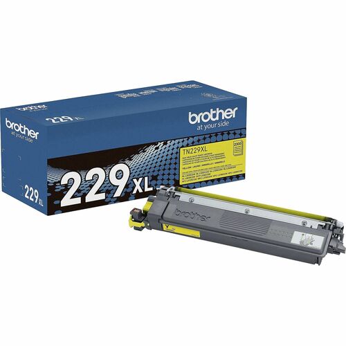 Brother Genuine TN229XLY High-yield Yellow Toner Cartridge - Laser - Yellow - High Yield - 2,300 Pages - 1 Each