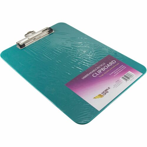 Mobile OPS Unbreakable Clipboard Green (61626) - Wire Clip - Polypropylene - Green
