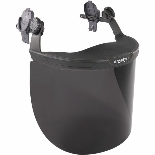 Ergodyne Skullerz 8995 Anti-Scratch/Anti-Fog Face Shield - Recommended for: Fabrication, Grinding, Drilling, Demolition, General Purpose - Fog, Eye, Full Face, Impact, Flying Particle, Debris, Dust, Ultraviolet, UVA, UVB, UVC, ... Protection - Polycarbona