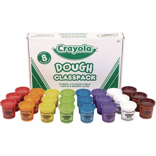 Crayola Dough Classpack, 24 Count - Classroom - Recommended For 2+ Year - Assorted - 1 Each