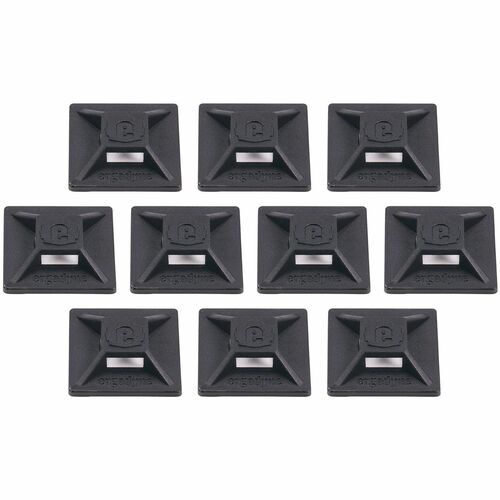 Ergodyne Squids 3701 Surface Mount for Smartphone, Camera, Tool - Black - 2 lb Load Capacity - 10 / Pack
